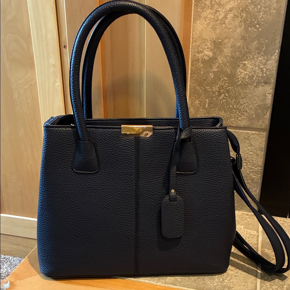 Chic Navy Blue Shoulder/handbag